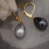 ピアス 金属アレルギー サージカルステンレス フープ 落ちない 引っかからない 外れにくい フック パール 真珠 しずく 雫 イミテーション 大粒 カラー