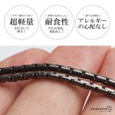 純チタン製 チェーンネックレス 細身 軽い 丈夫 メンズネックレス メタルネックレス 濃い目 シルバー 幅2mm 60cm グレー シンプル 滑らか 肌触り 男性 金属アレルギー対応