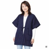 はんてん どてら 日本製 綿入り やっこ 星屑柄 7650 MI-08 部屋着 クリスマス プレゼント 防寒