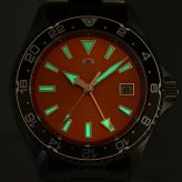 オリエント スポーツ マコ GMT 自動巻き 腕時計 ブランド メンズ ORIENT SPORTS RN-BC0004Y アナログ オレンジ