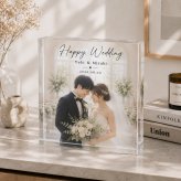 結婚式 ガラスブロック 前撮り 新郎新婦 写真 贈り物 結婚記念 オリジナル 結婚式当日 オーダーメイド 名入れ フォトフレーム 会場装飾 おしゃれ 飾り付け 写真立て 演出 披露宴会場 写真入り 花嫁 プレゼント 入籍祝い ウェルカムスペース 高級 ウェルカムボード 感謝 サプライズ ギフト 門出 ゲスト クリスタル 記念品 記念日 フォトキューブ 誕生日 結婚祝い 二次会 入籍【c01】