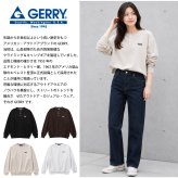【予約】GERRY ジェリー スウェット ヘンリーネック レディース メンズ gea-m0033 裏起毛 トレーナー 長袖 織りネーム 刺繍 防寒 ビッグシルエット オーバーサイズ アメカジ アウトドア ストリート カジュアル M L XL 2026FW  別注