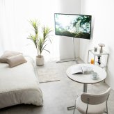テレビ台 テレビボード テレビスタンド ボード 壁寄せ tv 壁掛け 脚 スリム コーナー ハイ ミドル 高さ調節 調整 首振り 角度 無段階 スイング機能付 32インチ 40 55 65 v 型 配線隠し コード 自立式 幅88.7 スタイリッシュ 新生活