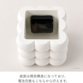 【乾電池おまけ】置き時計 おしゃれ インターフォルム 北欧 テーブルクロック 立体 四角 キューブ オブジェ ホワイト 白 ゴールド針 小 コンパクト 卓上 時計 玄関 棚 デスク ギフト プレゼント モダン ネージュ CL4672