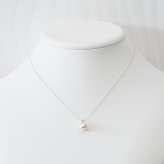 ［pearl607］8mm - 8.5mm ホワイトピンク ペンダント ネックレス 11月 誕生石 ブルートパーズ あこや真珠