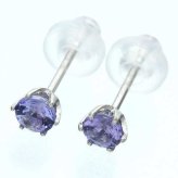 プラチナ 0.2ct タンザナイト ピアス 宝石 誕生石 12月 希少石 高貴 輝き シンプル スタッドピアス レディース アクセサリー ギフト プレゼント 記念日