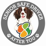 カーサイン 高齢者マーク SENIOR SAFE DRIVER スモールミュンスターレンダー ステッカー シール 直径13cm 肉球 日本製 車