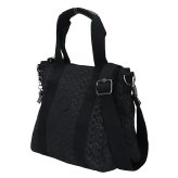 キプリング トートバッグ レディース ブランド Kipling アッセーニ ミニ ミニトートバッグ ロゴ ワンポイント 総柄 2WAY KI3572-K59 Signature Emb 黒