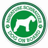 MINIATURE SCHNAUZER ミニチュアシュナウザー グリーン 肉球 カーサイン 車 マグネットステッカー 犬 マグネット 強力 直径13cm 丸型 おしゃれ かわいい ドラレコステッカー 安全対策 危険運転 煽り運転 アニマル 動物 犬種別 屋外 防水 屋内 肉球マーク