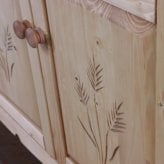キャビネット FARMER 完成品 無垢材 パイン材 天然木 W120xD45xH90cm 収納家具 リビング収納 収納棚 ライトブラウン おしゃれ 新生活
