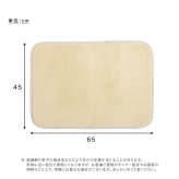 ラグ カーペット 洗える玄関マット 45×65cm 【ヴィタム-Witam-】