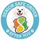 カーサイン 高齢者マーク SENIOR SAFE DRIVER グレートピレニーズ ステッカー シール 直径13cm 肉球 日本製 車