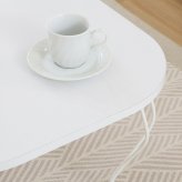 ねこ脚テーブル 6048 ナチュラル(木目) ナチュラル・ホワイト 2色展開 ローテーブル センターテーブル リビングテーブル 折りたたみ 省スペース おしゃれ シンプル 新生活 家具 インテリア 不二貿易