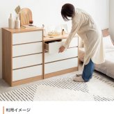 収納家具 ラック 服収納 バイカラー 収納ボックス 衣類収納 チェスト ランドリー ランドリー収納 収納ケース 二段 三段 子ども服収納 子ども用タンス リングインテリア リビング収納 お風呂場収納 脱衣所収納 引き出し 整理棚