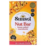 サンソール ( Sunsol )ナッツバー ナッツバー　22g×20袋　ハニーソルト　マカダミア　グルテンフリー　高たんぱく　グルテンフリーのヘルシースナック　オーストラリア産 　#73556　[賞味期限: 20261023]