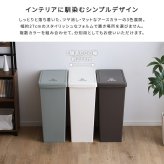 ゴミ箱 ダストボックス 日本製 大容量 45L らくらくワンハンド開閉 ジョイント連結対応 45リットル 大口タイプ フタが取り外せる 重ねて収納 丸洗いOK 分別