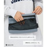 snowpeak Everyday Use Sacoche ショルダーバッグ サコッシュ 斜め掛け コンパクト 普段使い レディース メンズ ギフト プレゼント ブラック ac25su405
