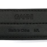 ガニー GANNI アイレット ベルト A6586-099 Black Double Eyelet Belt レディース ブラック 海外正規品