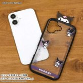 iPhone16 ケース サンリオ シナモロール 耐衝撃 イーフィット クリア ハイブリッド カバー スマホケース かわいい キャラクター グッズ 衝撃吸収 ストラップホール付き サンリオ正規ライセンス品