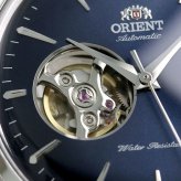 オリエント 腕時計 ブランド クラシック セミスケルトン 40.5mm 自動巻き 機械式 RN-AG0008L 革ベルト 時計 メンズ