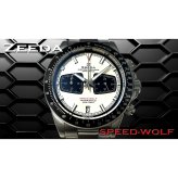 ジーダ ZEEDA スピードウルフ SPEED-WOLF VINTAGE WHITE 腕時計 メンズ メカニカルクォーツ クロノグラフ SPW-VWH