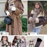 ＜刺繍納期注意＞カシミヤ ブレンド レディースマフラー チェック 無地 【ネコポスで送料無料】 【名入れ刺繍可能】 ブランド Filomo 秋 冬 カシミヤ混 カシミヤ マフラー ウール ストール 男女兼用 ユニセックス 厚手 あたたかい プレゼント ギフト 7F (02000323r)