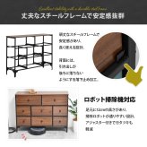 ターンチェスト 3段 8杯 RVLS0286 不織布チェスト 幅102.5cm 奥行30cm 高さ77cm 収納 木目柄 リビング収納 北欧 アメカジ ヴィンテージ 小花柄 ボタニカル 木製天板 軽量 大容量 新生活