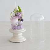 ☆プリザーブドフラワー お供え花 ガラスドーム仏花 ローズメモリー☆ プリザーブドフラワー お供え花 仏花 ガラスドーム仏花 プリザーブドフラワー 仏花 お供え プリザーブドフラワー ローズ バラ ピンク ラベンダー パープル 枯れない仏花 水替え不要 お手入れ簡単 ギフト プレゼント