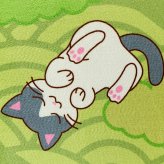 お昼寝にゃんこロングキッチンマット