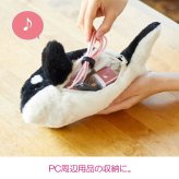  ポーズー クッション ポーチ pouzoo  PZC2050 定形外 送料無料 かわいい アニマル 海の生き物　ぬいぐるみ アザラシ サメ ウミガメ シャチ クジラ アザラシ