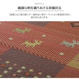 夏ラグ 夏用カーペット い草ラグ 裏ばり 花ござ カーペット ラグ 2畳 ギャッベ(ギャベ)柄 抗菌防臭 消臭 江戸間2畳 (約174×174cm） 裏:不織布