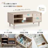 ドレッサーテーブル ローテーブル 幅85cm センターテーブル 鏡付き 収納付き コスメ収納 メイク台 1台2役 一人暮らし ワンルーム リビング コンパクト 木製 おしゃれ 誕生日 新生活