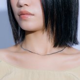 ネックレス ヘリンボーン ブラス ペアアクセ お揃い シンプル 真鍮 チェーン