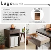 キッチンカウンター ゴミ箱収納 日本製 特殊鋼板を使った 【Lugo-ルゴ-】ゴミ箱上カウンター 60cm：