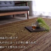 夏ラグ 夏用カーペット い草ラグ おしゃれ 国産 カーペット 『Fウォール』 約140×200cｍ