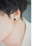 シルバーピアス メンズ クロス（クロスボール） スタッド シルバー925 片耳用 片方 シングル 十字架 いぶし銀 男性用 プレゼント 人気 おしゃれ かっこいい【全品1個ずつバラ売り】 プレゼント