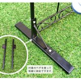 ホースハンガー アイアン スタンド式 ホースホルダー ホース掛け ホース収納 屋外用 ガーデニング 土に差し込む アンティーク クラシック おしゃれ ブラック 幅40cm 高さ79cm 粉体塗装 散水 水やり 省スペース 外構 エクステリア