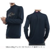 トミーヒルフィガー ゴルフ メンズ フロントロゴ 長袖モックネックシャツ TOMMY HILFIGER GOLF THMA465 秋冬モデル お誕生日祝い お祝い 記念品 お父さん 父の日 彼氏 男性 30代 40代 50代 60代  還暦祝い 敬老の日 人気プレゼント プレゼント