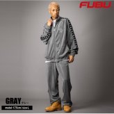  FUBU フブ ベロア イージーパンツ メンズ スポーティ ボトム ストリート ワイド ヒップホップ ダンス オーバーサイズ ビッグシルエット 秋冬 黒 M L XL XXL 大きいサイズ レディース fam-62508 2026FW karlas