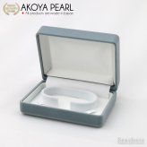 あこや真珠 パール ブレスレット ワンポイント ロンデル 透明強化ゴム ホワイト 6.5-7.0mm 保管用グレーケース付 アコヤ 真珠 パワーストーン 誕生日 プレゼント【送料無料】