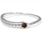 ガーネット リング ミディリング 10金 指輪