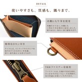 本革 コインケース 小銭入れ メンズ レディース ミニ財布 L字ファスナー 牛革 カードケース コンパクト財布 YKKファスナー 3ポケット Dカン付き 薄型 小さい財布 軽量 レザー シンプル 男女兼用 プレゼント ギフト