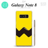 【SC01K】【スマホケース/スマホカバー】【ギャラクシー ノート8】SC01K スマホケース Galaxy Note8 SC-01K カバー ギャラクシー ノート8 イラストデザイン（A） 黄×黒 nk-sc01k-191【メール便送料無料】