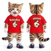 【ニャンとも可愛い】三毛猫フォント 半袖 Tシャツ 型 ユニフォーム ポリエステル100％ 全14色 サイズ 100cm～7L 名前入り 背番号 チーム名 サッカー バレーボール ママさんバレー 親子コーデ 応援Tシャツ 猫好き 名入れ フットサル キッズサイズ 大きいサイズ ビッグサイズ 文化祭 体育祭 クラスTシャツ※人間用です、ペット用品ではありません