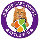 カーサイン 高齢者マーク SENIOR SAFE DRIVER アメリカンボブテイル マグネット 強力 直径13cm 肉球 日本製 車 ステッカー
