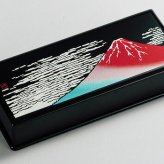 印鑑ケース（大）　赤富士 インテリア 漆器 盆 カタログギフト 景品 粗品