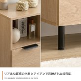 チェスト キャビネット 本棚 シェルフ 飾り棚 ディスプレイ タンス ラック ルーバー扉 下駄箱 収納家具 脚付き 書類 サイド 薄型 スリム 引き出し オフィス キッチン リビング スチール 書庫 隠す収納と見せる収納が1台で実現 また ワンルーム 新生活