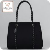 ウィローベイ トートバッグ レディース ブランド WILLOWBAY デイドリーマーウィズジップクロージャーミニ マザーズバッグ  BLACK