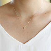 【無料ラッピング】  ヨンドシー 4℃ EAU DOUCE4℃【6月誕生石】K10 イエローゴールド ネックレス ムーンストーン ダイヤモンド レディース ブランド 正規品 新品 ギフト プレゼント 人気 おすすめ 誕生日 記念日 クリスマス 送料無料