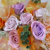 キャンディー フラワー アレンジ 送料無料 花 プレゼント ソープフラワー 造花 かごアレンジ ギフト オレンジ 花 誕生日 女性 母 祖母 女友達 退職祝い 上司 還暦祝い 結婚記念日 母の日 発表会 ライブ 両親 お祝い 子供 贈り物 推し活